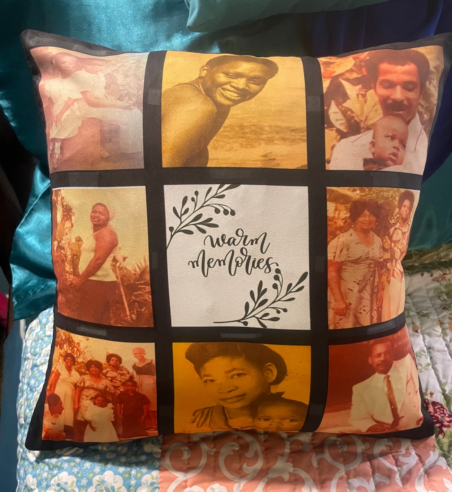 Photo Panel Throw Pillowcase