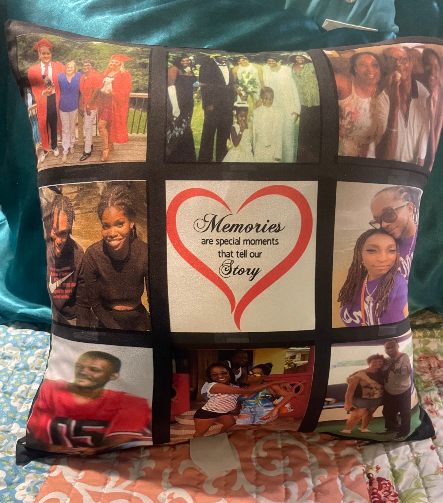 Photo Panel Throw Pillowcase