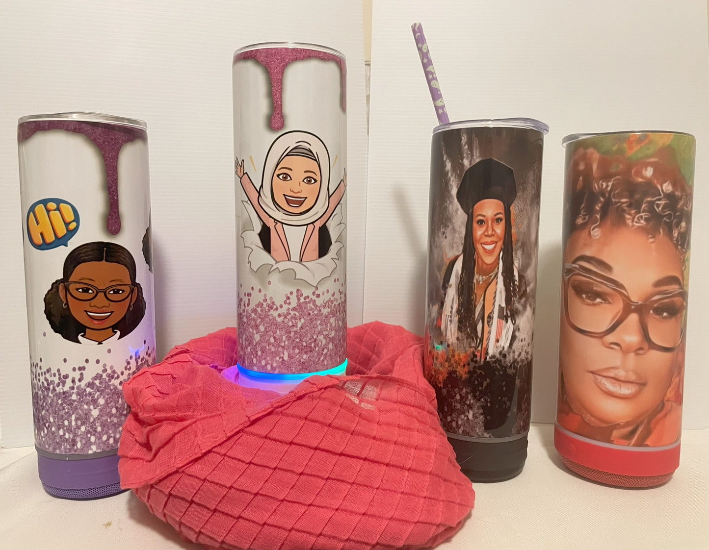 Personalized Tumbler w/Bluetooth Speaker